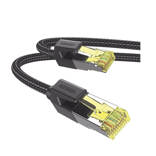 Cable Ethernet Cat7 CLASS F/FTP Redondo con Malla de Nylon 3 Metros (9.84 Pies)