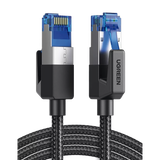 Cable Ethernet Cat8 CLASS�?�F/FTP Redondo con Malla de Nylon 1 Metro