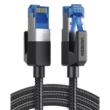 Cable Ethernet Cat8 CLASS�?�F/FTP Redondo con Malla de Nylon 2 Metros