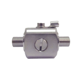 Protector contra descargas eléctricas. Cubre los rangos de frecuencia de los amplificadores de Señal Celular. 75 Ohm. Conectores F hembra.