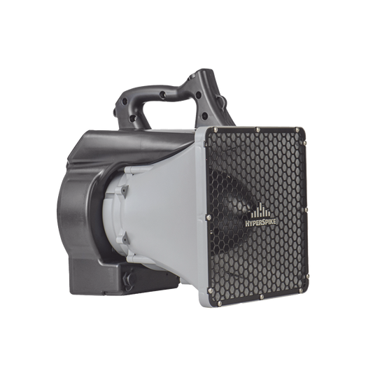 Altavoz Portátil De Alta Fidelidad HyperSpike® Serie HS-10, Con Aislante De Ruido, Color Gris Con Negro