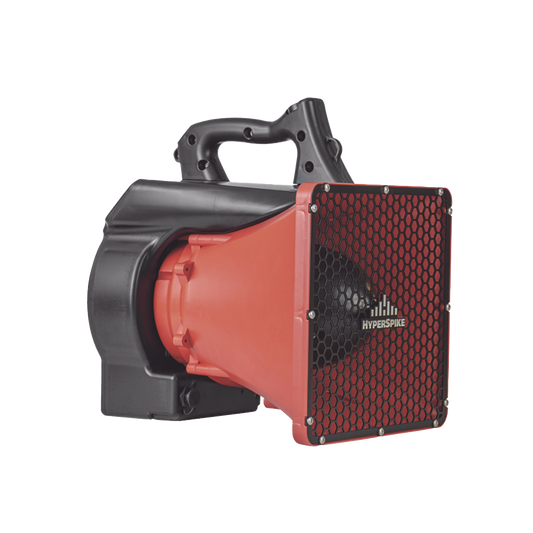 Altavoz Portátil De Alta Fidelidad HyperSpike® Serie HS-10, Con Aislante De Ruido, Color Rojo Con Negro