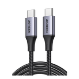 Cable USB-C a USB-C | 2 Metros | Potencia de Carga 240W | 48V/5A | PD3.1 /3.0 | 480 Mbps | Chip E-Market | Carcasa de Aluminio | Nylon Trenzado.