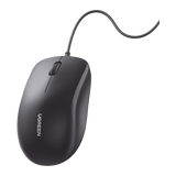 Mouse Óptico USB | Cable USB de 1.5 metros | 3 Botones | 1200DPI | Diseño Ergonómico | Silencioso | Color Negro | Windows / MacOS / Linux / Chrome y otros | También Compatible con  DVR / NVR.