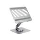 Soporte Giratorio de Aluminio para Laptop | Giratorio 360° | Función de Bloqueo | Soporta Laptops de 10 a 17.3''| Capacidad de Carga 5Kg | Excelente Estabilidad | Diseño Ergonómico | Altura y Angulo Ajustable | Plegable y Port&amp
