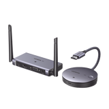 Transmisor y Receptor Inalámbrico HDMI | 50m | Salida HDMI y VGA (Simultanea) | Audio 3.5mm | Efecto 3D | Luz Indicadora LED | Clic and Go | Señal Estable | Amplia Compatibilidad | Conecta con un Clic.