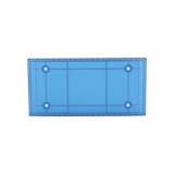 Domo Central Pequeño de reemplazo para barra de luces SP216 de la marca SignalPro, Color Azul