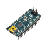 Microcontrolador Arduino Nano / ATmega328 16 MHz / 20 Digital I/O + 8 Analógico / Mini-USB / Compatible IDE Arduino / Breadboard-Friendly / Maker Projects