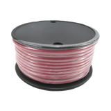 Rollo de cable grado marino calibre 14 en color rojo de 100 pies (30.48 m).