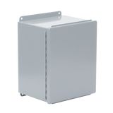 Gabinete de Bisagra Continua NEMA 12; IP66 de Uso en Intemperie, 305 x 254 x 203 mm, De Acero, Color Gris