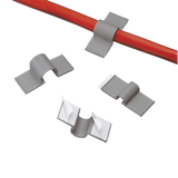 Clip adhesivo 12,7 mm, gris claro