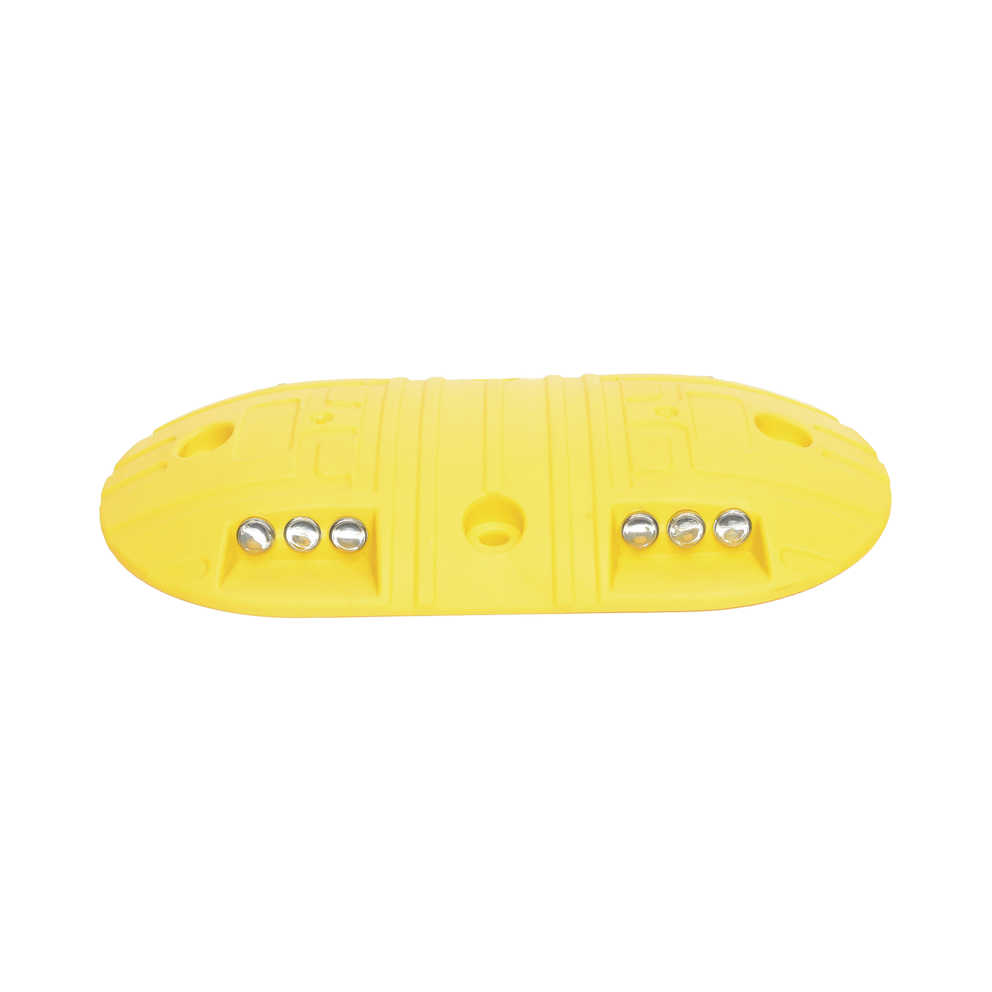 Boya D / Plastico Duradero / Amarilla / 4 Orificios / LEDS REFLEJANTES / 20 Toneladas.
