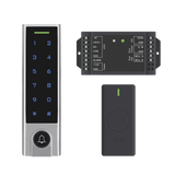 Mini Controlador de Acceso con Teclado Inalámbrico / Cuenta con Botón de Salida Inalámbrico / Soporta Tarjeta y Contraseña / Cuenta con Botón de Timbre