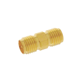 Adaptador Barril de Conector SMA Hembra a SMA Hembra Inverso, Oro/ Oro/ Teflón.