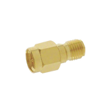 Adaptador en Línea, de Conector SMA Macho a SMA Hembra Inverso, Oro/ Oro/ Teflón.