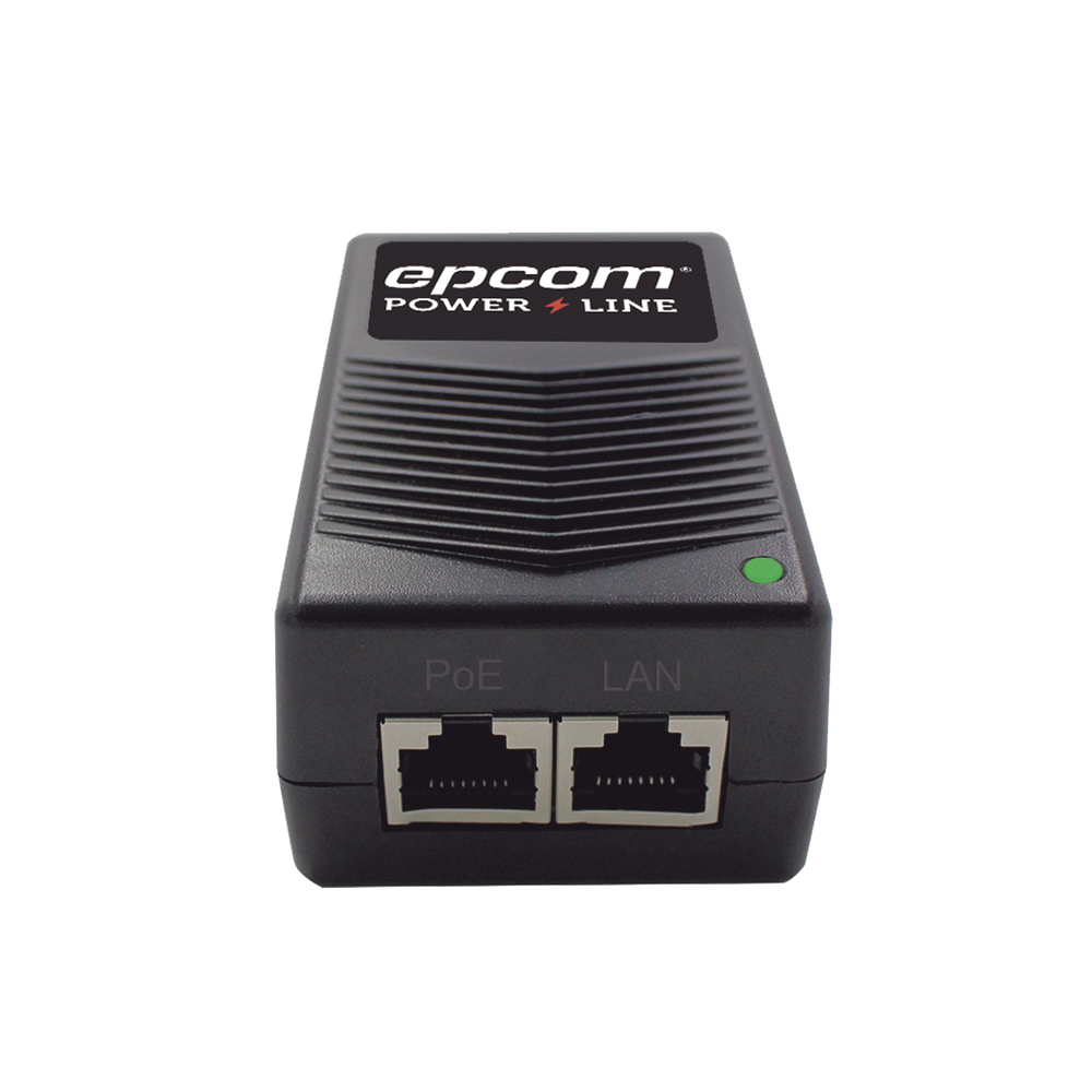 Adaptador de pared / Inyector PoE / 24 Vcc / 1 A / Controlado por chip IC / Protección contra OV, OC, SC, UV/  Fácil de instalar
