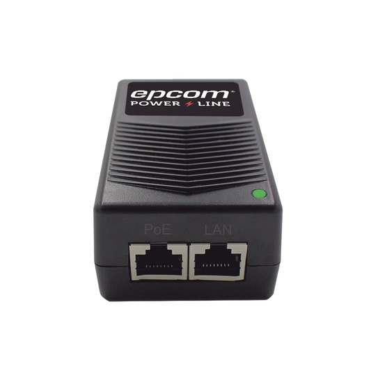Adaptador de pared / Inyector PoE / 24 Vcc / 1 A / Controlado por chip IC / Protección contra OV, OC, SC, UV/  Fácil de instalar