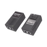 Adaptador de pared / Inyector PoE / 24 Vcc / 1 A / Controlado por chip IC / Protección contra OV, OC, SC, UV/  Fácil de instalar