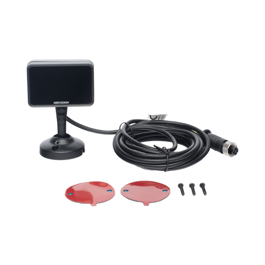 Cámara Movil 720p / Lente 6 mm / Conexión Tipo Aviación / Micrófono Integrado / 3 Mts IR / DBA (Analisis de Comportamiento del Conductor) para Montaje en Vehículo Compatible con DVRs Moviles HIKVISION