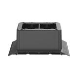 Caja de Conexión Doble, Para Uso con Canaleta de Piso AFR4BCBL6, Material PVC Rígido, Color Negro