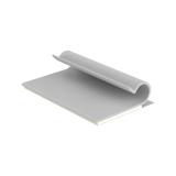 Clip Adhesivo Tipo J, Para Cables de Hasta 6.4 mm de Diametro, Uso Interior, Color Gris, Paquete de 100pz