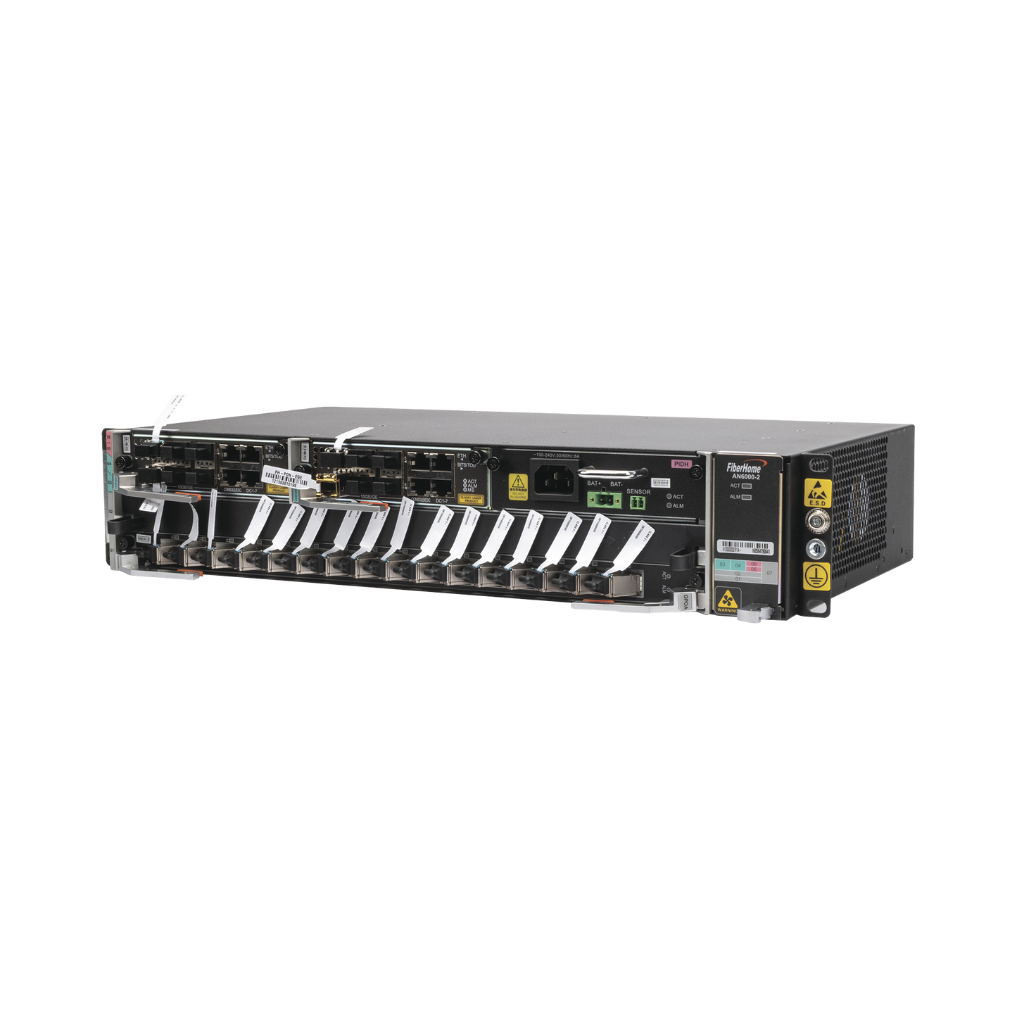 OLT Carrier Class Modular GPON, 2 Ranuras, Incluye 1 Tarjeta GPOA de 16 puertos GPON, 1 Fuente de CA, 2 UR, Gestión por UNM2000, CLI, Incluye Instalación de Software UNM2000, (Interoperabilidad con ONU´s de Terceros sin Costo)