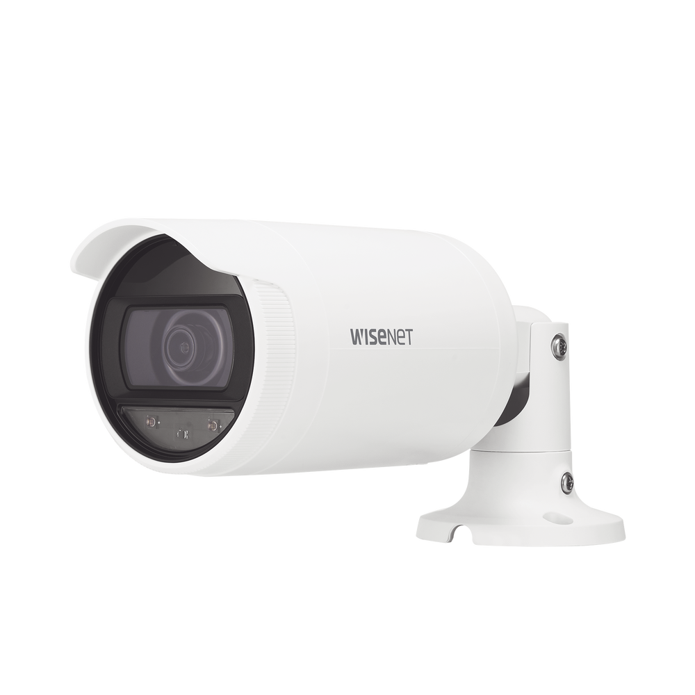 Cámara IP Tipo Bala 4 Megapíxel / Lente 3mm / IR 20M / WDR 120db / IP66 / H.265 & WiseStream / modo pasillo / POE 802.3af