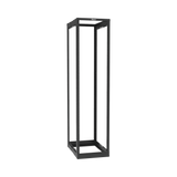 Rack de Cuatro Postes Estándar de 19", Rieles Roscados #12-24, Profundidad Ajustable de 23 a 42 in, 45 Unidades de Rack, Color Negro
