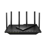 Router WiFi 6 Doble Banda / AX5400 MU-MIMO 4X4 y OFDMA / 1 puerto WAN 10/100/1000 Mbps / 4 puertos LAN 10/100/1000 Mbps / 1 puerto USB 3.0 /  6 potentes antenas / Administración App (Tether) o Página web / Protección HomeShield