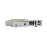 Switch PoE+ Administrable CentreCOM GS970M, Capa 3 de 8 Puertos 10/100/1000 Mbps + 2 SFP Gigabit, 124 W