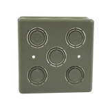 Caja Cuadrada  de 1/2" - 3/4" para PVC Conduti Pesado.