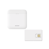 (AX PRO) KIT de Alarma AX PRO / Incluye: 1 Hub con batería de respaldo / 1 año de Servicio de Datos 600MB / Wi-Fi / 3G/4G / Compatible con Hik-Connect P2P