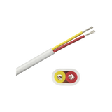 Rollo de cable plano grado marino calibre 16, de 2 conductores (rojo y amarillo) de 100 pies (30.48 m).