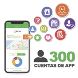 Licencia para realizar checadas de asistencia desde Smartphone (APP) con envío de fotografía y ubicación por GPS / Compatible con BIOTIMEPRO / Licencia para 300 usuario
