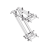 Soporte Lateral Universal para Balizas / Ajuste de Patas 7/8" a 10-3/8" / Material Galvanizado en Caliente / Compatible Balizas L-864 y L-865 / Círculo de Pernos 13-1/4" / ASTM A325