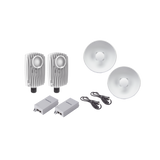 Kit de 2 radios C6X con 2 antenas de (25 dBi), rango de frecuencia extendida (5.1 a 6.4 GHz),  incluye inyector POE, cable de alimentación y 2 FLEXIMOUNT-XL para alineación, distancia de hasta 3 km