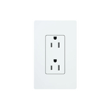 Tomacorriente receptáculo convencional  120V, 15A, color blanco.