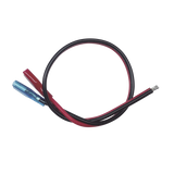 Cables en Paquete Dual / Cable Rojo y Negro / 30 cm (11.81 Pulgadas) / Terminal F1 en un Extremo / Puntas Libres en el Otro / Conexi�n a Bater�as de Respaldo