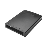 Caja de Montaje en Superficie, Con Accesorio para Resguardo de Fibra Óptica, Para 6 Módulos Mini-Com, Color Negro