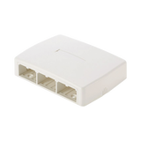 Caja de Montaje en Superficie, Para 6 Módulos Mini-Com, Color Blanco