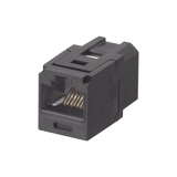 Módulo Acoplador RJ45 a RJ45, Mini-Com, Categoría 6, Color Negro