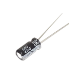 Capacitor Electrolítico de Aluminio, Radial de 47 µFd, 50 Vcc, 105 °C, 6.3 x 11 mm.