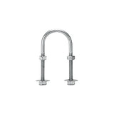 Abrazadera tipo U de 3/4", con acabado Electro Zinc, no incluye tuercas y arandelas