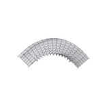 Curva Pre-Fabricada Horizontal de 90° con medidas de 54 mm de Peralte y 300 mm Ancho (54/300 mm)