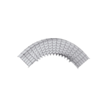 Curva Pre-Fabricada Horizontal de 90° con medidas de 54 mm de Peralte y 150 mm Ancho (54/150 mm)