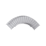 Curva Pre-Fabricada Horizontal de 90° con medidas de 54 mm de Peralte y 50 mm Ancho (54/50 mm)