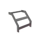(CHCVET1X12EPK) CURVA VERTICAL EXTERIOR TUBULAR 1.5 DE PERALTE X 12 ANCHO PINTURA EPOX COLOR NEGRO, INCLUYE COPLe y tornilleria