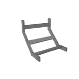 (CHCVIT1X12EPK) CURVA VERTICAL INTERIOR TUBULAR 1.5 DE PERALTE X 12 ANCHO PINT EPOx COLOR NEGRO, INCLUYE COPLes y tornilleria
