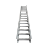 Escalera de Aluminio Portacables / Perfil Z / Peralte 3 1/4" /Paso 9" / Ancho 9" / 3.66 metros / Capacidad Máx. 205 Cables / Incluye Cople Union y Tornillería