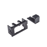Adaptador de 2 Módulos Mini-Com, Para Marcos Interlink, Color Negro, 1 Pieza